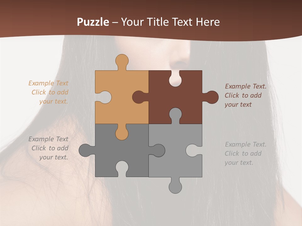 Make Up Hair Eyes PowerPoint Template