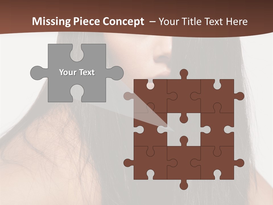 Make Up Hair Eyes PowerPoint Template