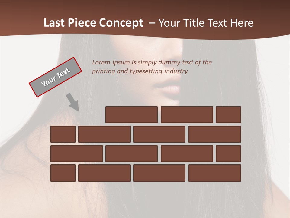 Make Up Hair Eyes PowerPoint Template