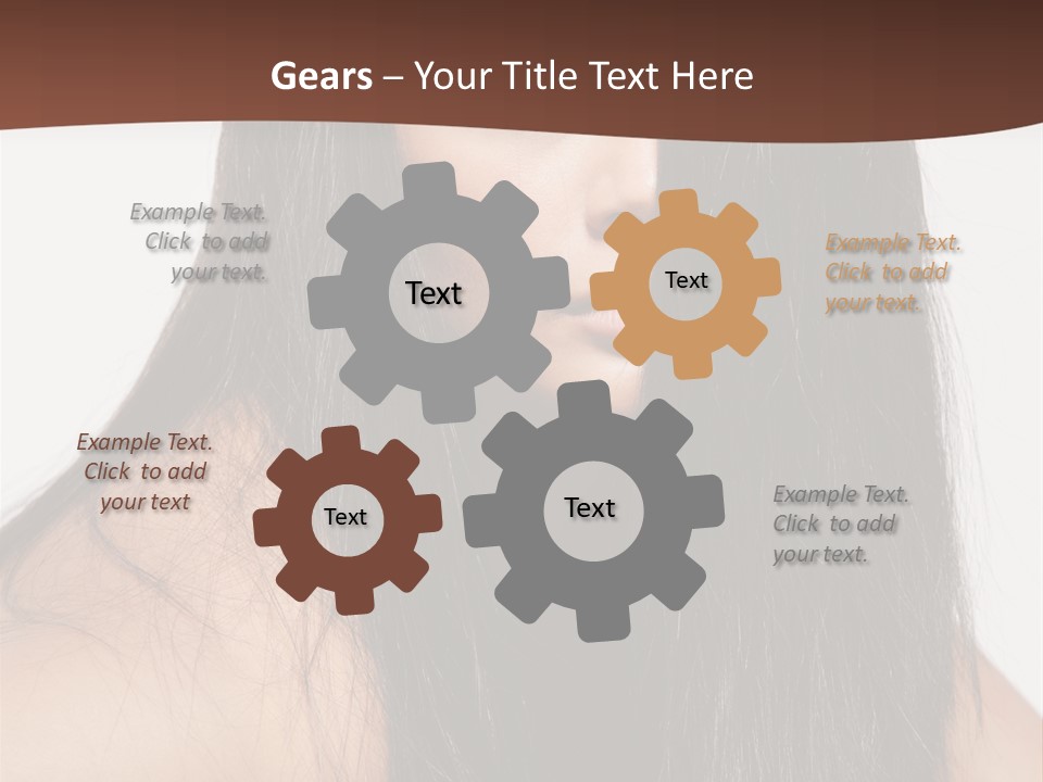 Make Up Hair Eyes PowerPoint Template