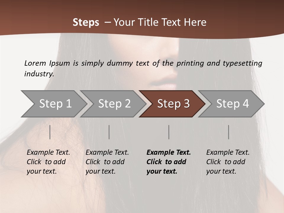 Make Up Hair Eyes PowerPoint Template