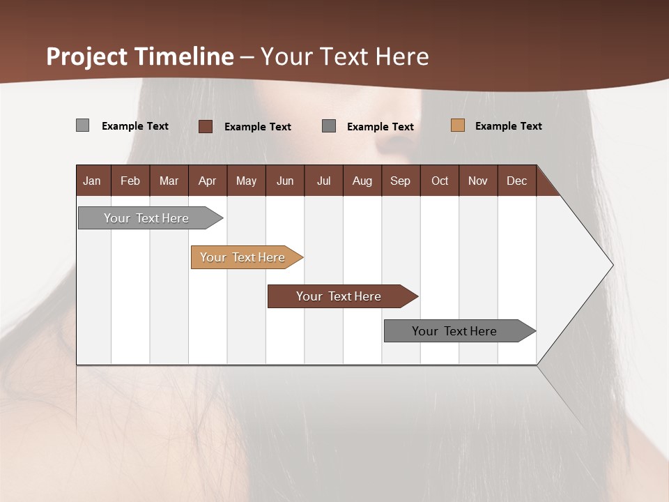 Make Up Hair Eyes PowerPoint Template