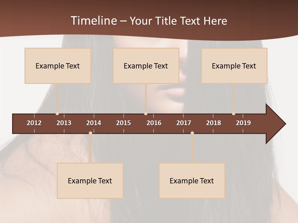 Make Up Hair Eyes PowerPoint Template
