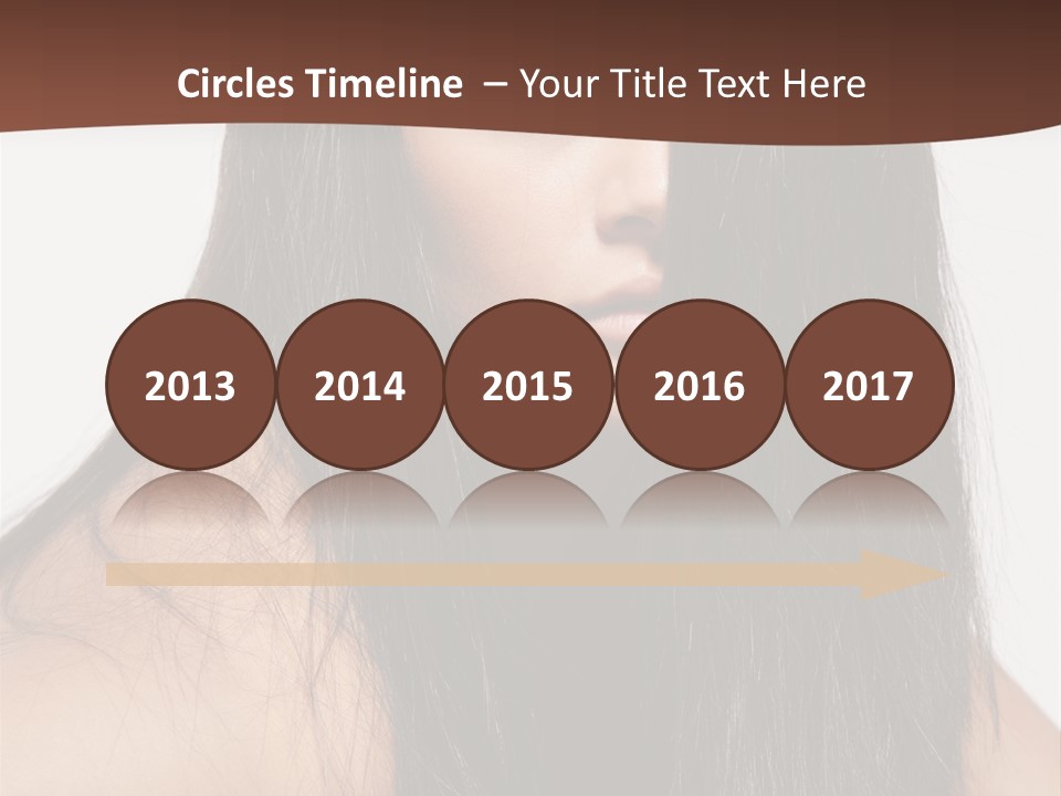 Make Up Hair Eyes PowerPoint Template