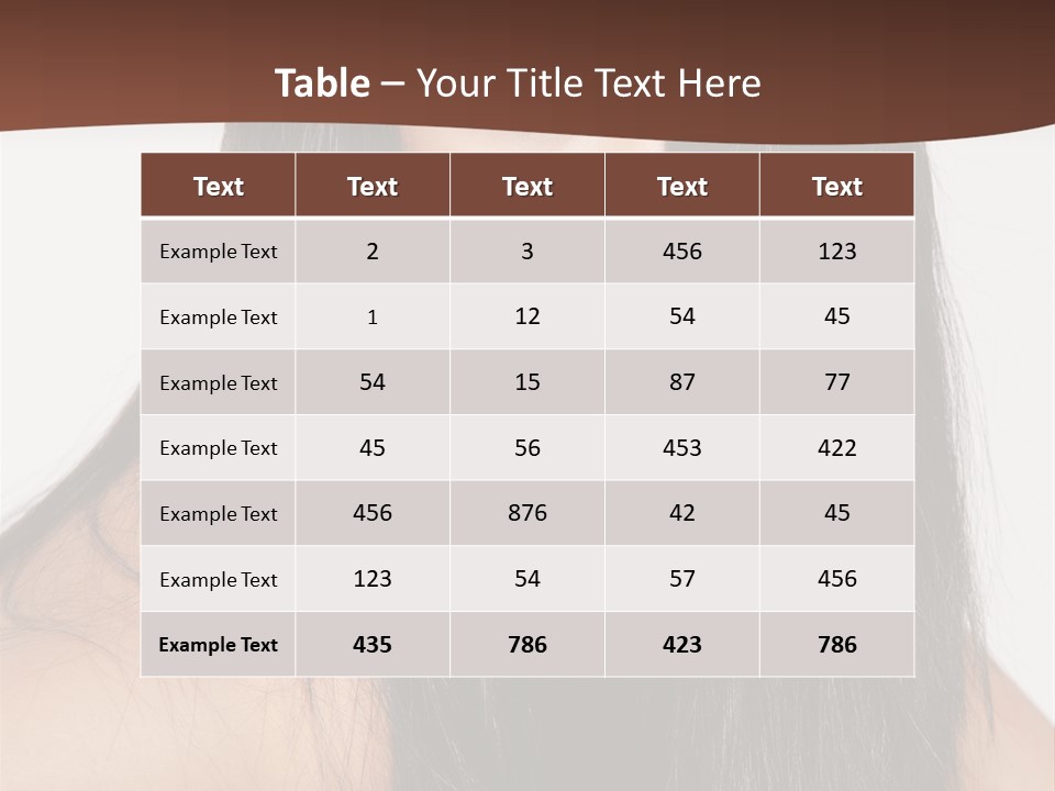 Make Up Hair Eyes PowerPoint Template