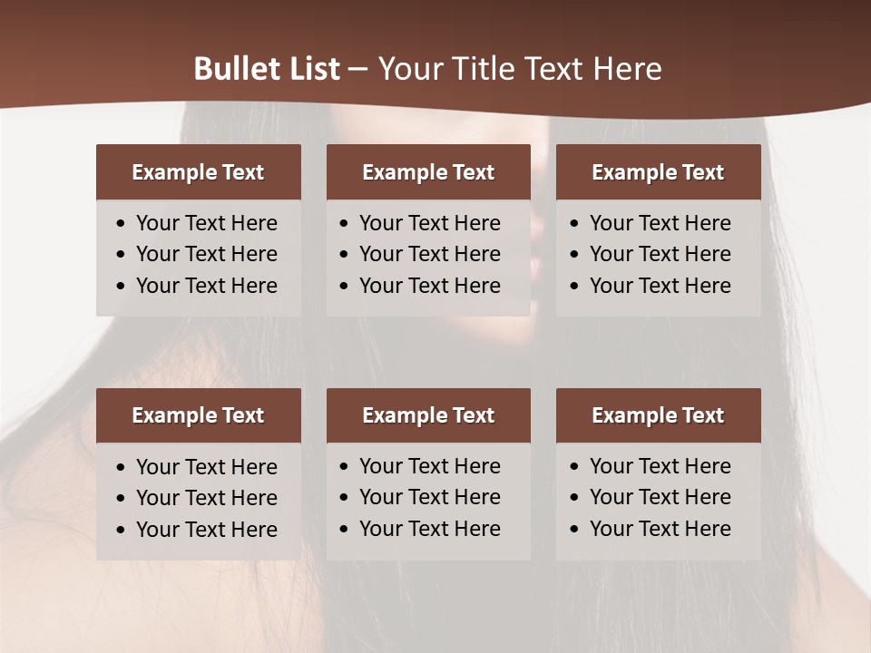 Make Up Hair Eyes PowerPoint Template