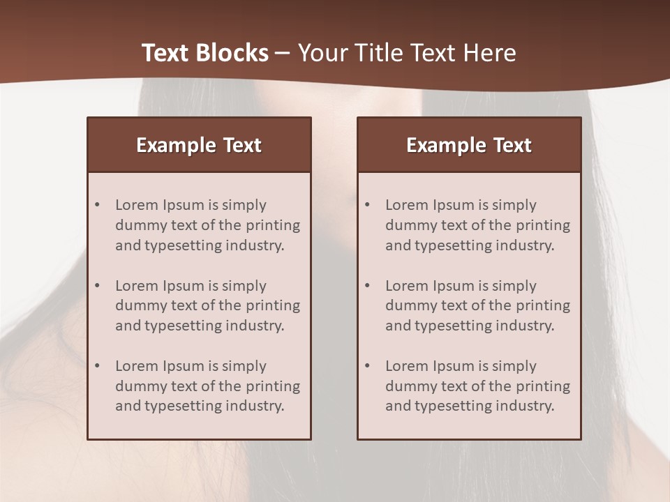 Make Up Hair Eyes PowerPoint Template