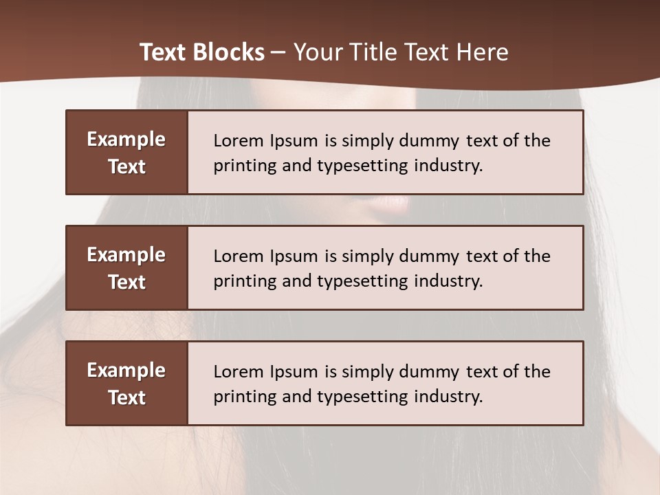 Make Up Hair Eyes PowerPoint Template