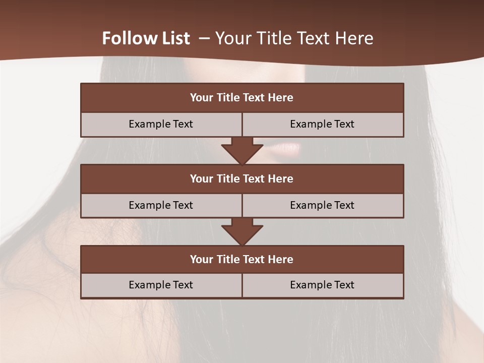 Make Up Hair Eyes PowerPoint Template