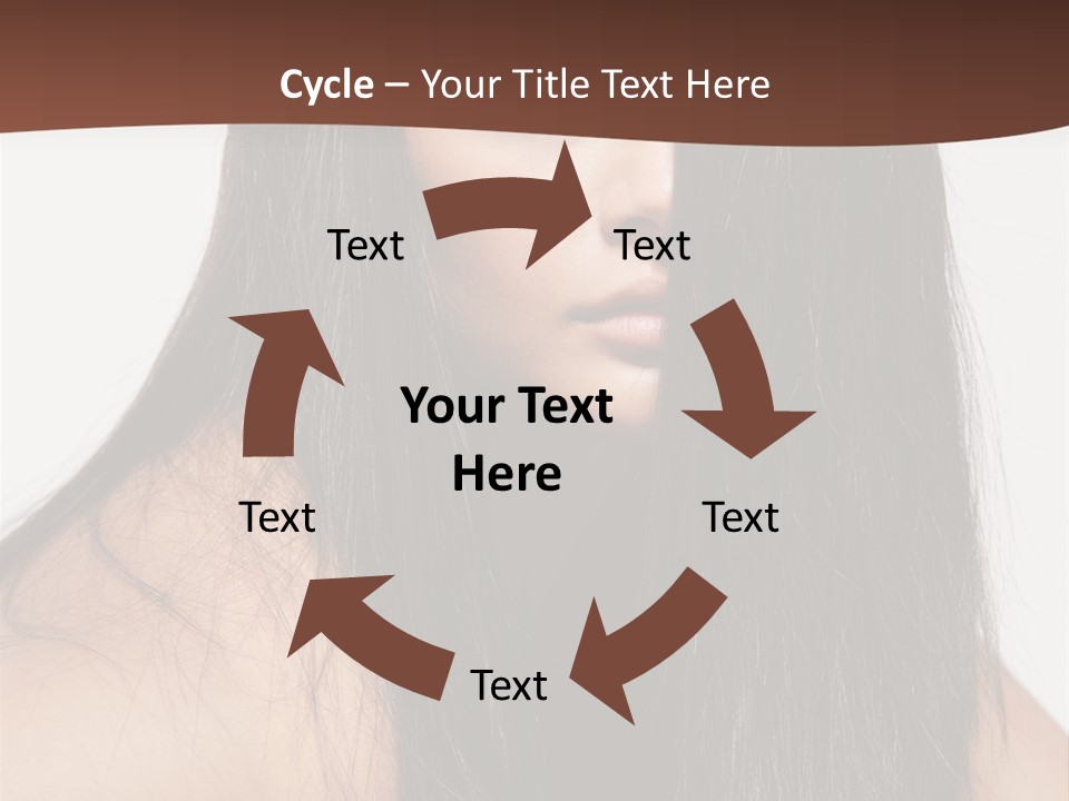 Make Up Hair Eyes PowerPoint Template