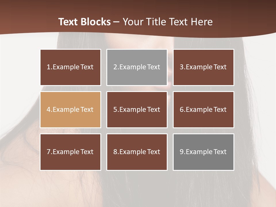 Make Up Hair Eyes PowerPoint Template