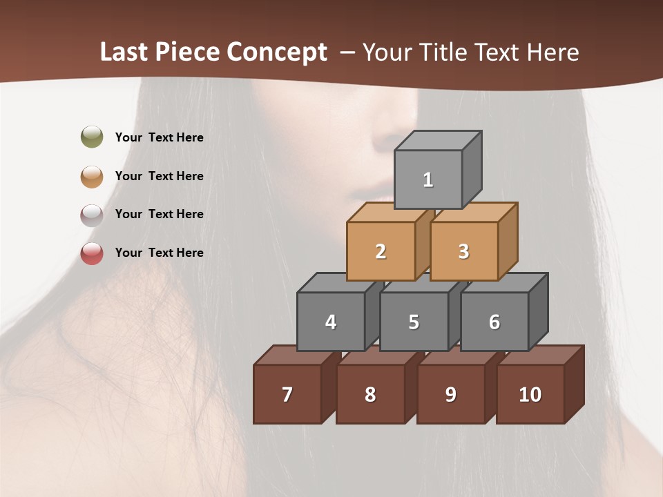 Make Up Hair Eyes PowerPoint Template