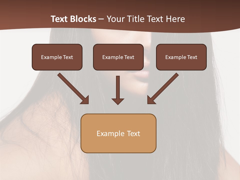 Make Up Hair Eyes PowerPoint Template