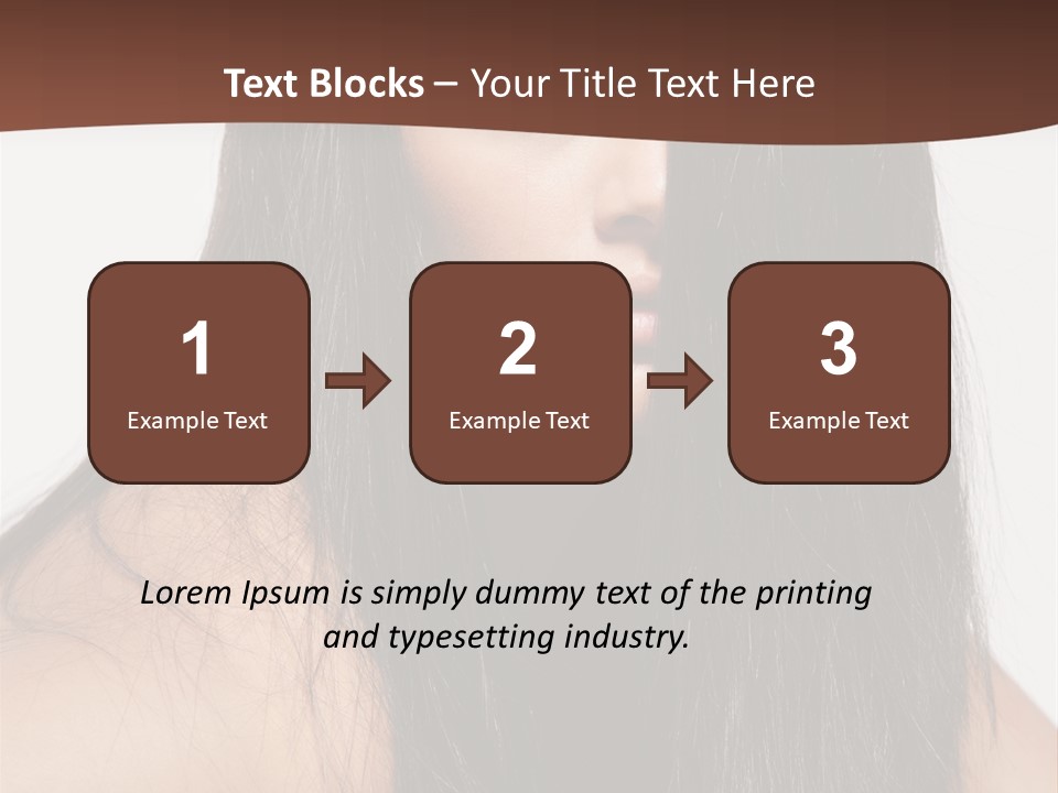 Make Up Hair Eyes PowerPoint Template