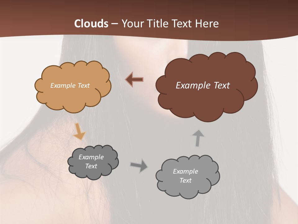 Make Up Hair Eyes PowerPoint Template