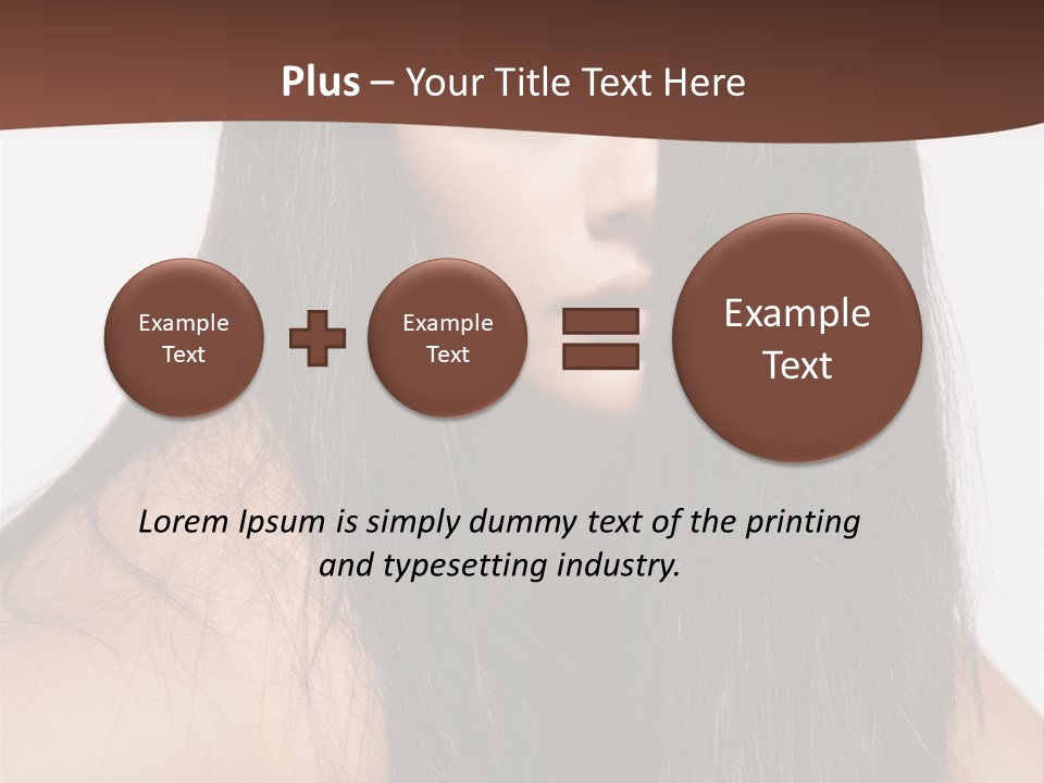 Make Up Hair Eyes PowerPoint Template