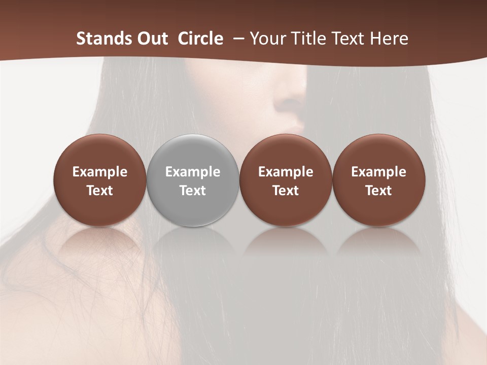 Make Up Hair Eyes PowerPoint Template