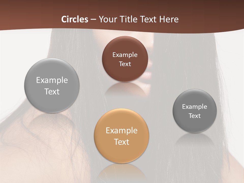 Make Up Hair Eyes PowerPoint Template