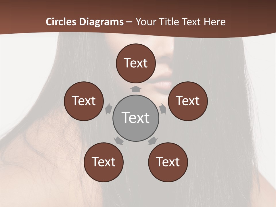 Make Up Hair Eyes PowerPoint Template