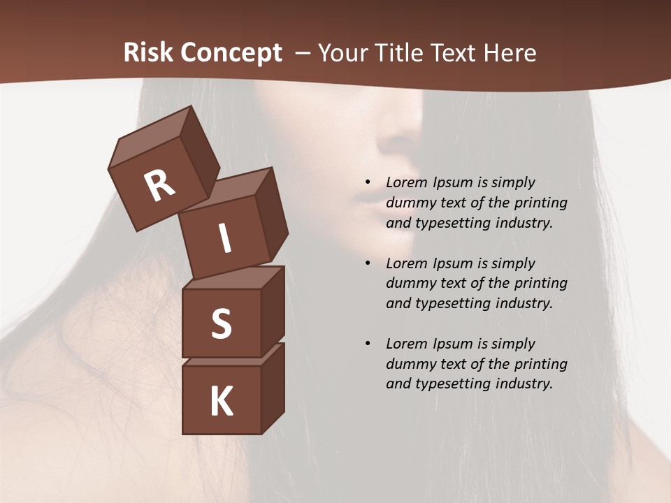 Make Up Hair Eyes PowerPoint Template