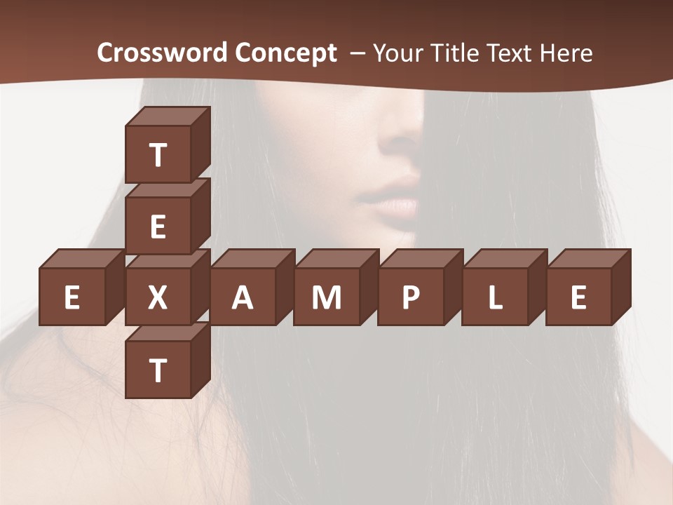 Make Up Hair Eyes PowerPoint Template