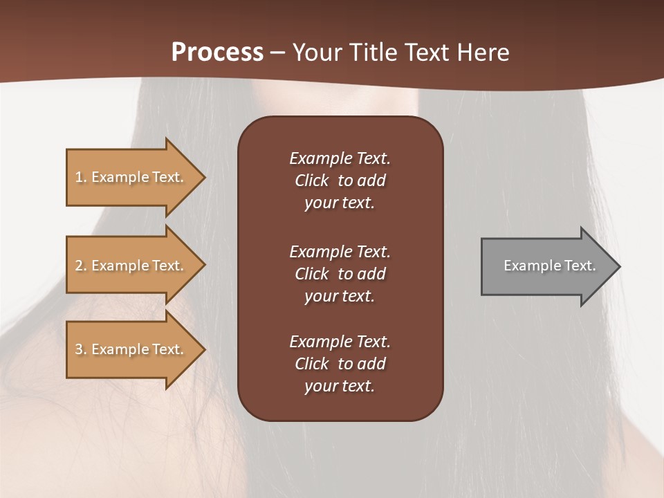 Make Up Hair Eyes PowerPoint Template