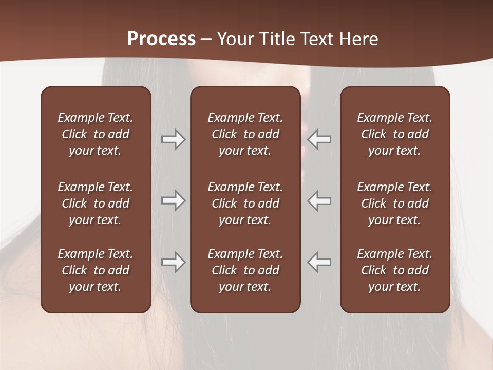 Make Up Hair Eyes PowerPoint Template