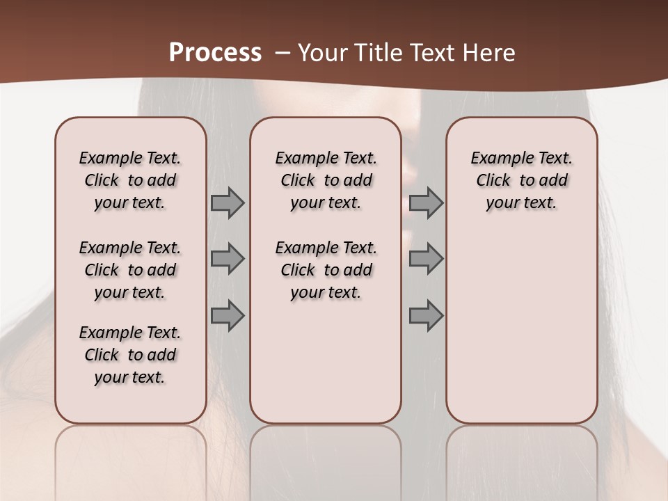 Make Up Hair Eyes PowerPoint Template