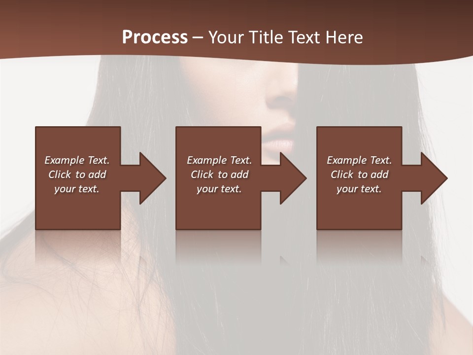 Make Up Hair Eyes PowerPoint Template