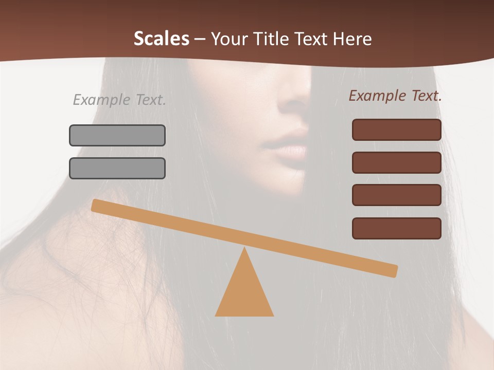 Make Up Hair Eyes PowerPoint Template