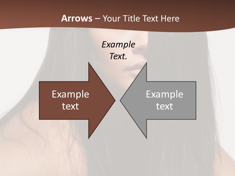 Make Up Hair Eyes PowerPoint Template