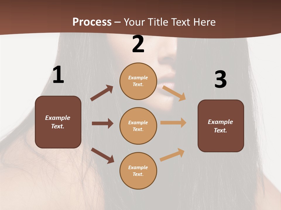Make Up Hair Eyes PowerPoint Template