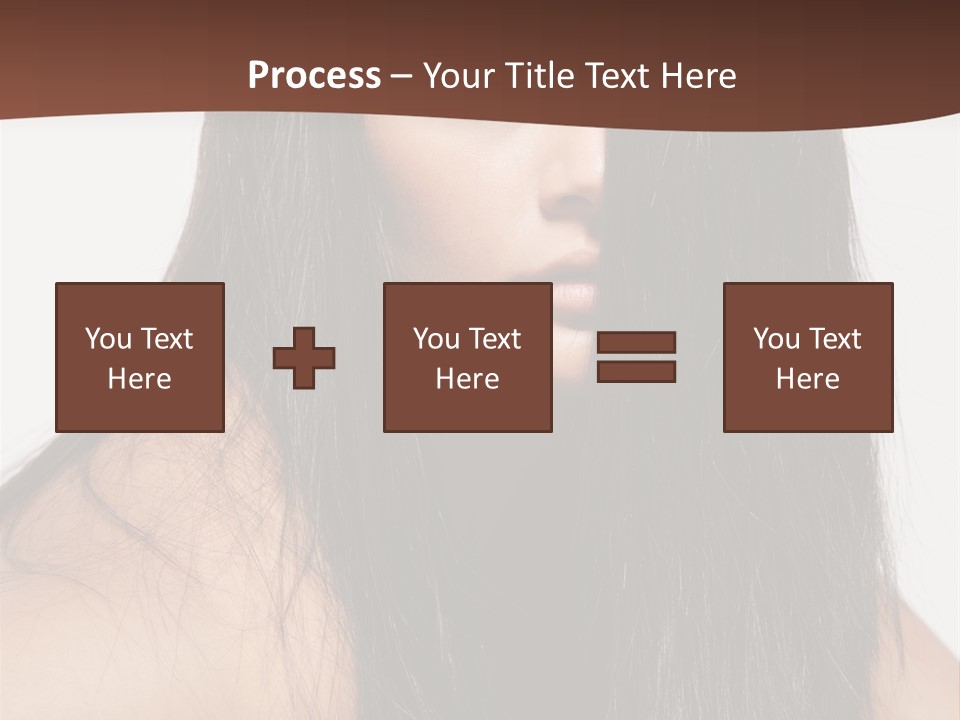 Make Up Hair Eyes PowerPoint Template