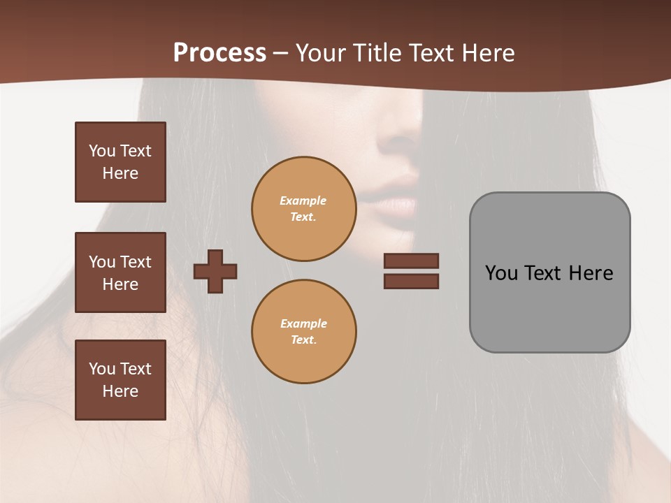 Make Up Hair Eyes PowerPoint Template