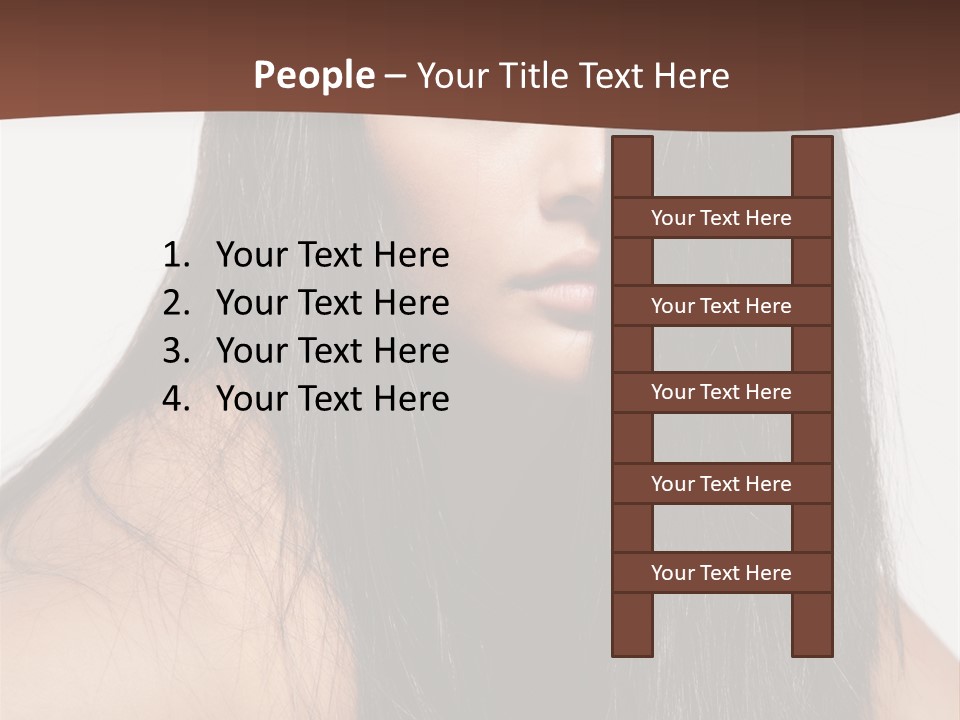 Make Up Hair Eyes PowerPoint Template