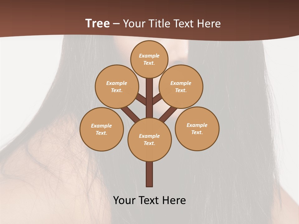 Make Up Hair Eyes PowerPoint Template