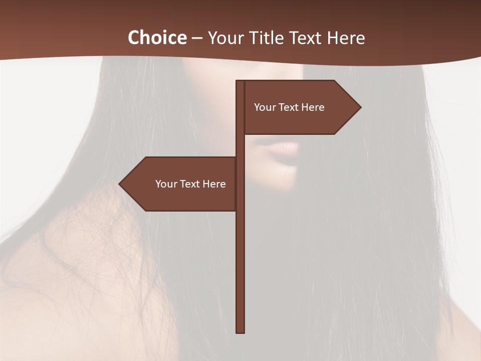 Make Up Hair Eyes PowerPoint Template