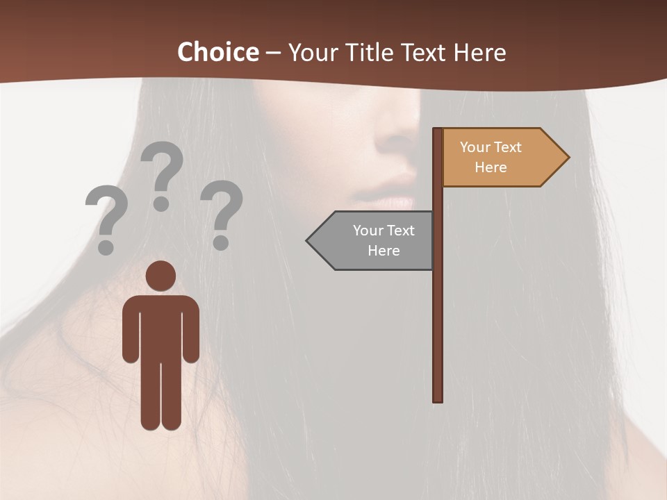 Make Up Hair Eyes PowerPoint Template