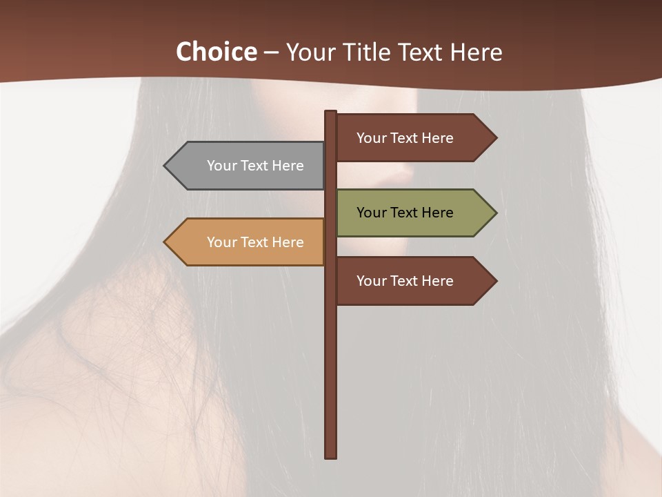 Make Up Hair Eyes PowerPoint Template