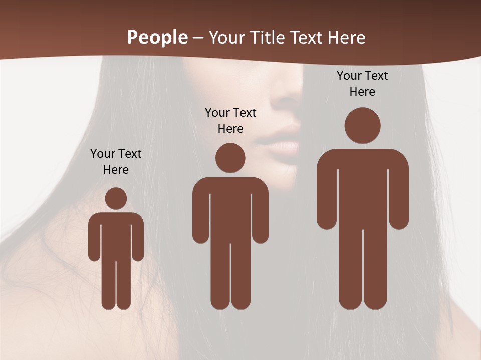 Make Up Hair Eyes PowerPoint Template