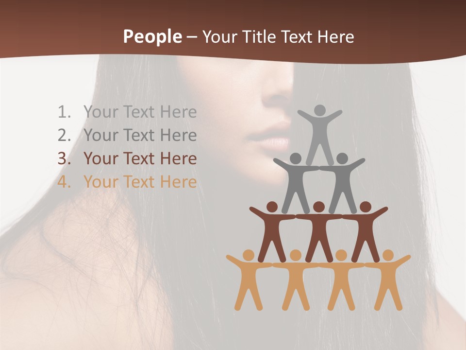 Make Up Hair Eyes PowerPoint Template