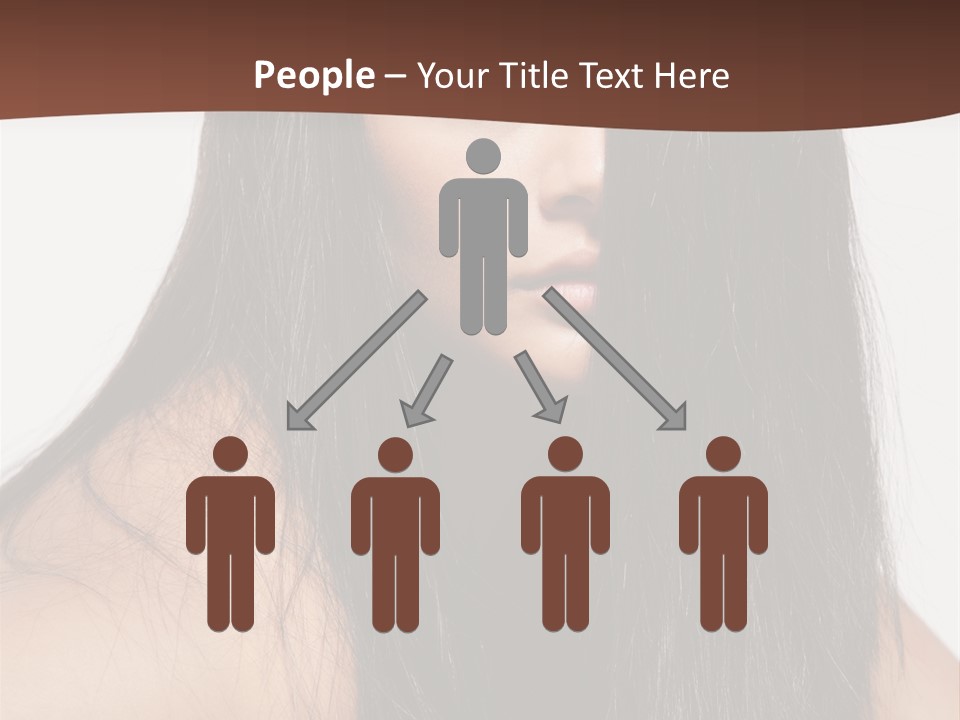 Make Up Hair Eyes PowerPoint Template