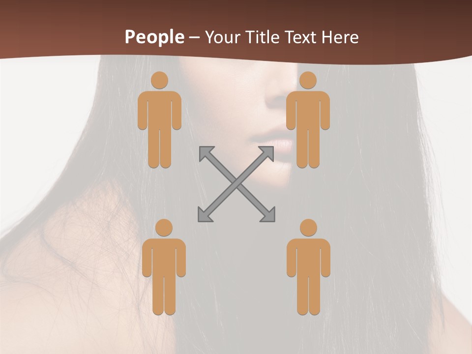 Make Up Hair Eyes PowerPoint Template