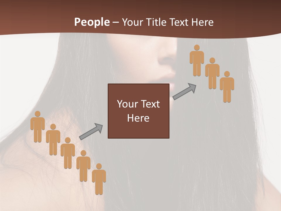 Make Up Hair Eyes PowerPoint Template