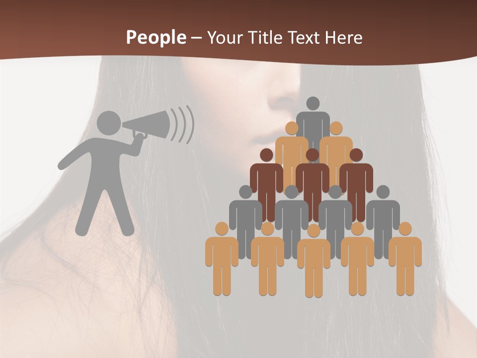 Make Up Hair Eyes PowerPoint Template