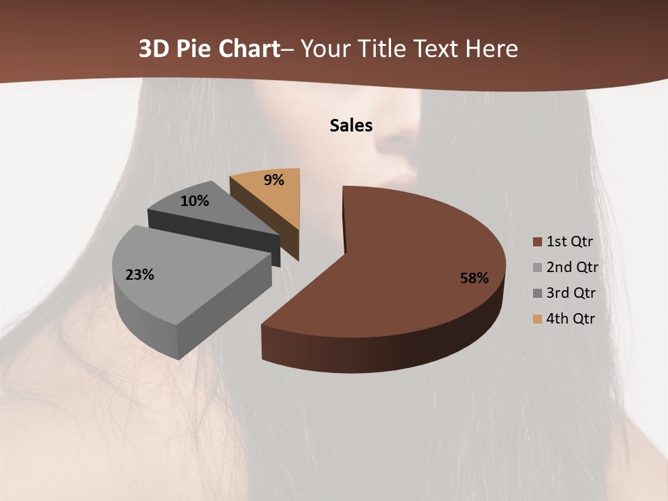 Make Up Hair Eyes PowerPoint Template