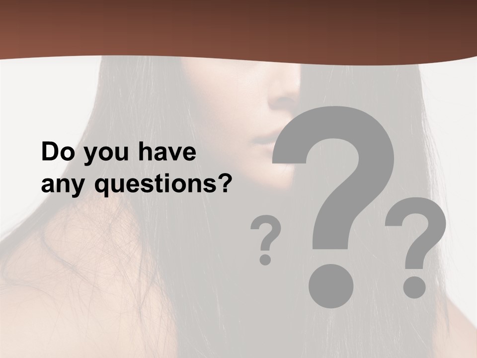 Make Up Hair Eyes PowerPoint Template