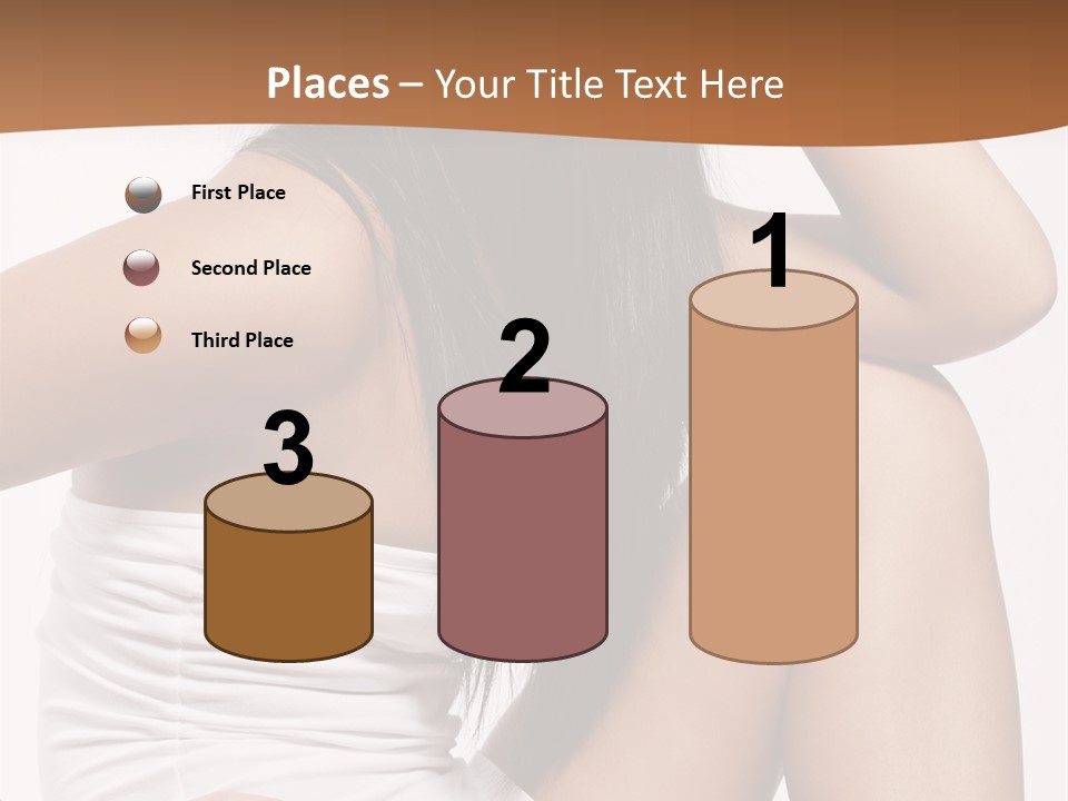 Hair Hairstyle Brunette PowerPoint Template