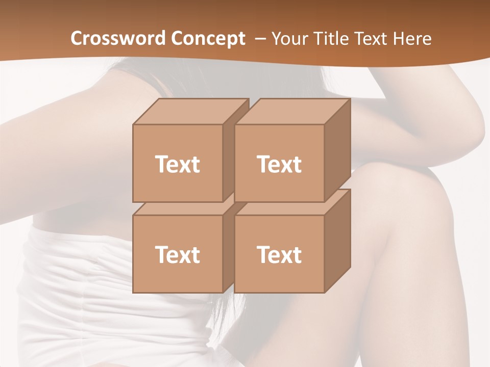 Hair Hairstyle Brunette PowerPoint Template