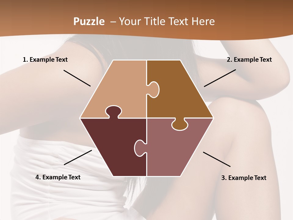 Hair Hairstyle Brunette PowerPoint Template